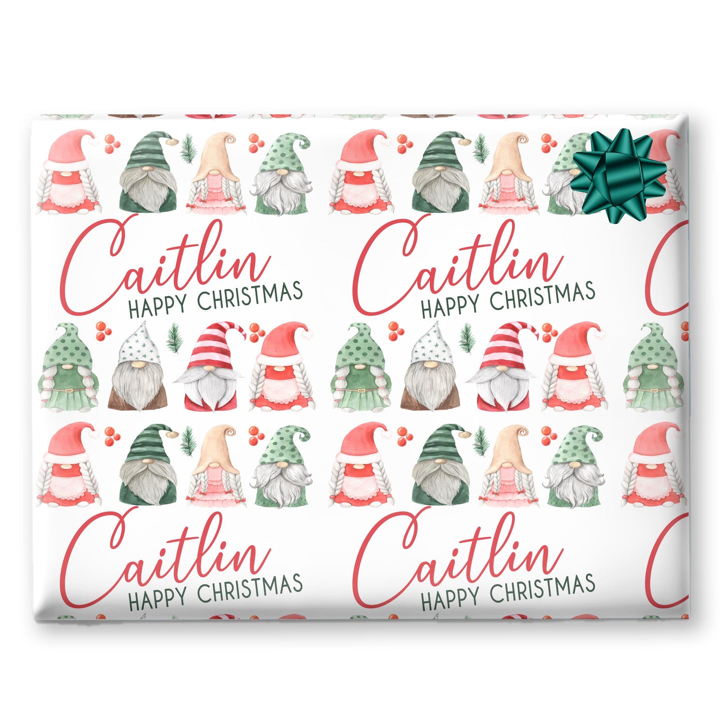 Personalised Gift Wrap | Personalised Christmas Wrapping Paper | Personalised Gift Wrap | Fun Gift Wrap |  Gonks Gift Wrap