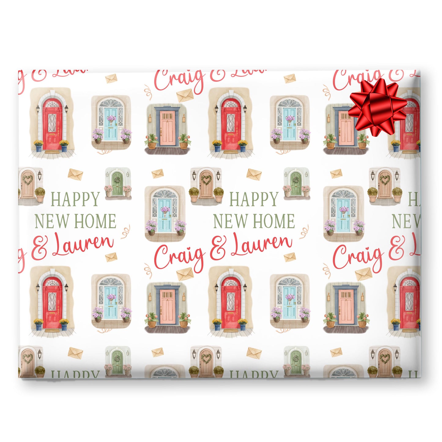 Personalised Gift Wrapping Paper,  Congratulations on your new home
