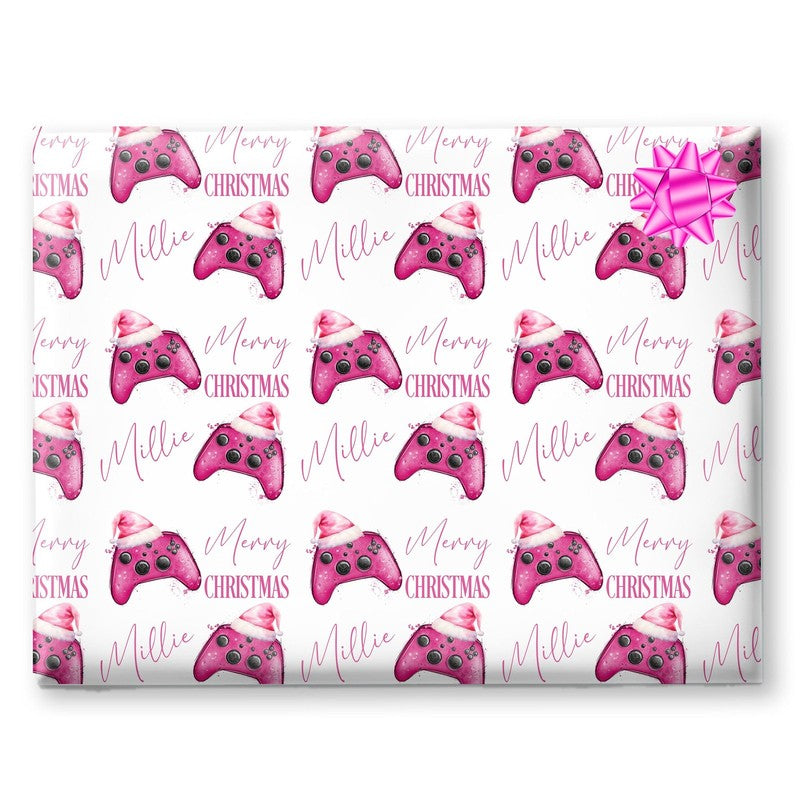 Gaming gift wrap for teenagers, Christmas wrapping paper for children