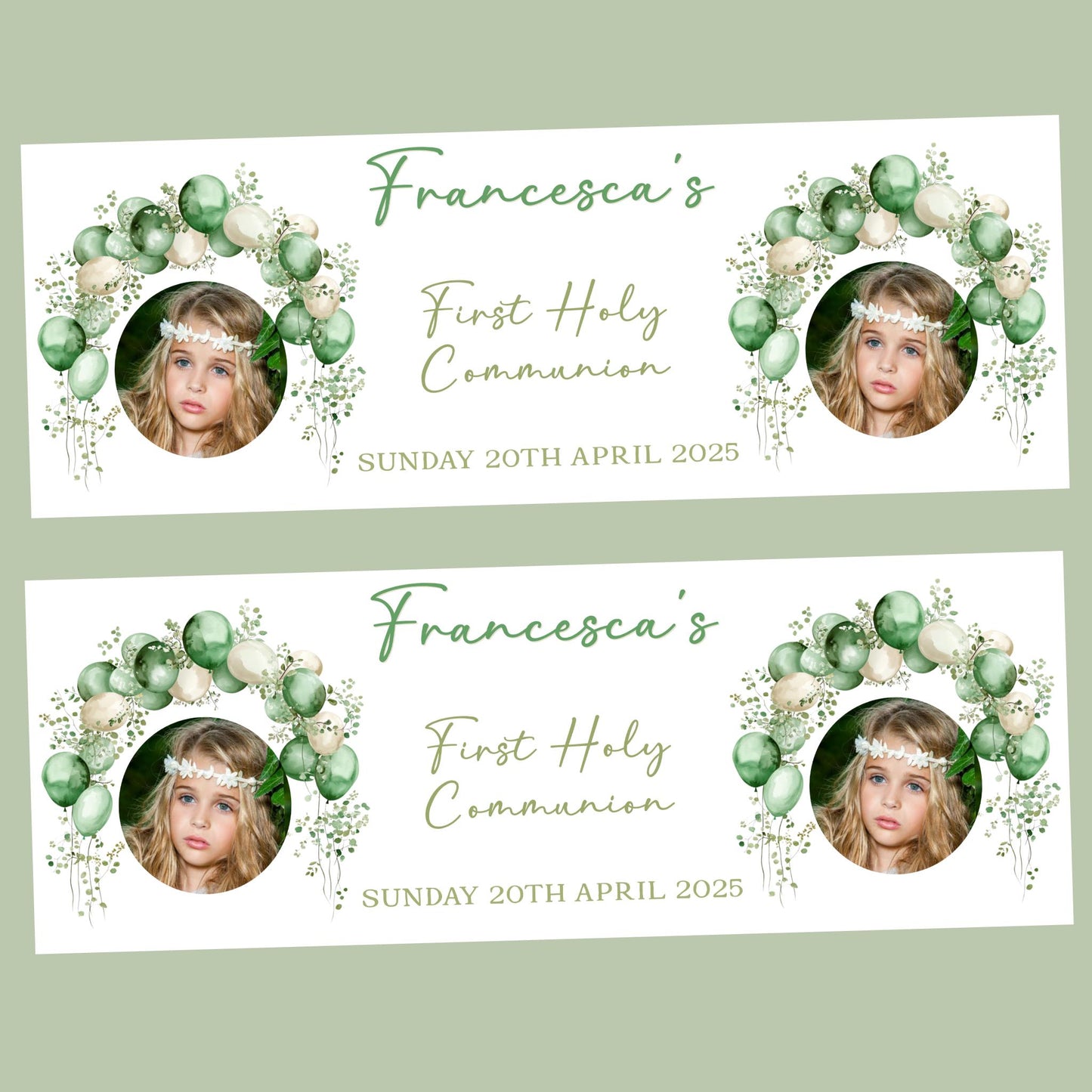 First Holy Communion Banners, Party Decor, Wall Decoration, 1st Communion or Confirmation, Christening